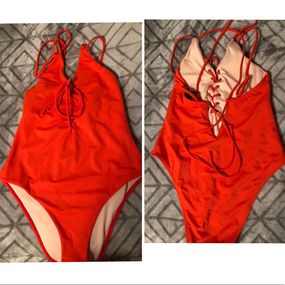 PacSun LA Hearts High Cut One-piece